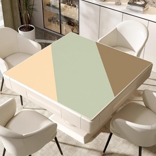 Card Gaming Mat Table Top Cover Topper Card Game Mat Square Mahjong Table Cover Mahjong Mat with Carrying Bag(Coffee,60cm/23.6in) - color: Coffee, size: 60cm/23.6in