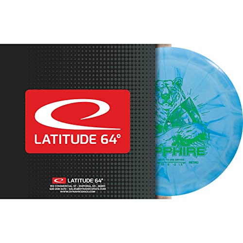 D·D DYNAMIC DISCS Latitude 64 Retro Burst Sapphire | Beginner Friendly Disc Golf Driver | Easy to Throw Control Distance Driver Disc Golf Discs | 160g and Under | Stamp Color May Vary