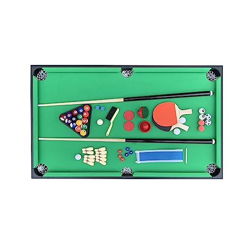 KICK Pentacle 55" 5-in-1 Multi Game Table – Foosball, Billiards/Pool, Push Hockey, Shuffleboard & Bowling - color: Black