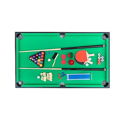 KICK Pentacle 55" 5-in-1 Multi Game Table – Foosball, Billiards/Pool, Push Hockey, Shuffleboard & Bowling - color: Black