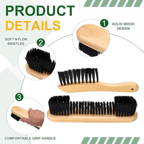 PATIKIL Pool Table Cleaning Brush, Billiard Felt Cleaner Accessory Wooden Pool Brush, Cleaning Cloth, Sticky Lint Roller - color: Brown