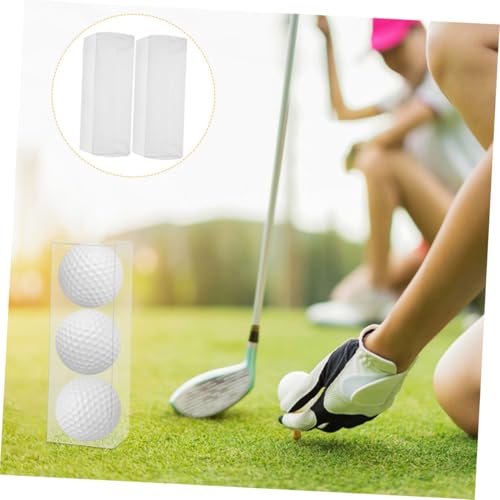 Toyvian 4pcs Transparent Pet Golf Display Case Foldable Storage Box for Home Office Organizer for Collectors and Golf Enthusiasts