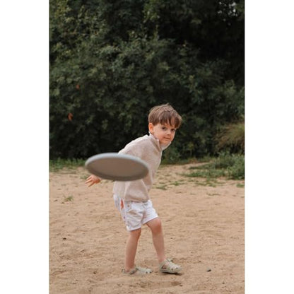 Bigjigs Toys Frisbee Flying Disc (Dove Grey) - Silicone Frisbee for Kids, Quality Flying Saucers, Beach Toys & Garden Toys, Holiday Toys for Toddlers - color: Dove Grey