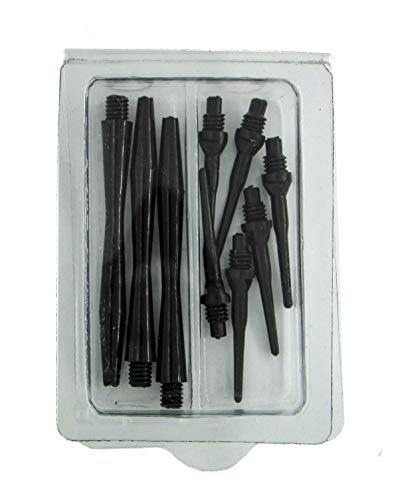 Sure Grip Viper Black Soft Tip Darts with Dart Case & Accessories Choice of Flights 16 or 18 Grams Plus I Love Darts Bracelet (Dimplex Clear, 18g)