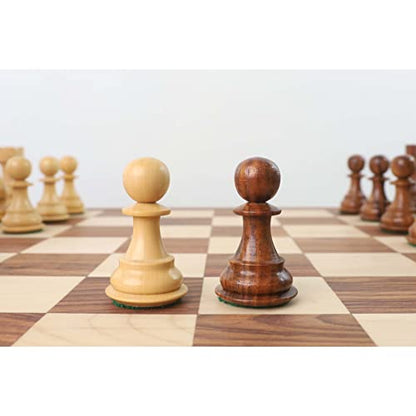 Royal Chess Mall Professional Staunton Chess Pieces Only Chess Set, Golden Rosewood and Boxwood Wooden Chess Set, 4.1-in King, Tournament Chess Set, Weighted Chess Pieces (3.4 lbs) - style: Golden Rosewood