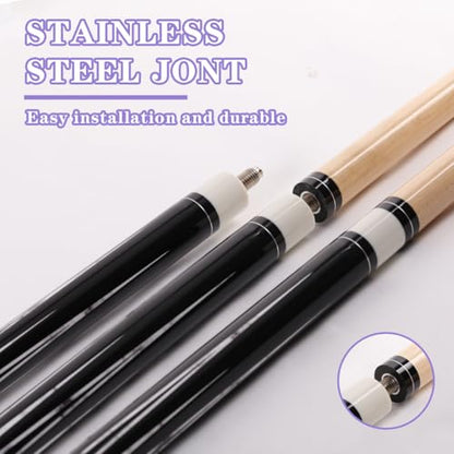 58 inch Canadian Maple Billiard Pool Cue Stick, 13mm 1/2 Maple Billiard Pool Stick, House Bar Pool Table Sticks for Men(Numerous Styles to Choose from) - color: P19