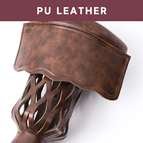 GSE Games & Sports Expert Set of 6 Heavy Duty PU Leather Billiard Pool Table Pockets, Billiard Pool Table Accessories (Several Colors & Styles Available) - color: Walnut - Smooth