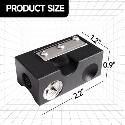 GSE Games & Sports Expert Billiard Pool Cue Tip Tool, Stick Scuffer/Shaper/Aerator/Joint Protector Tool, Billiard Accessories - style: Black 8-in-1 Tool