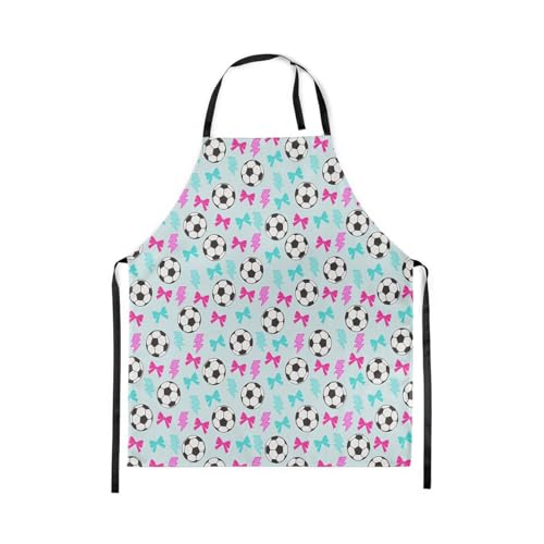 Manfei Volleyball Kids Kitchen Apron - color: Pink Blue