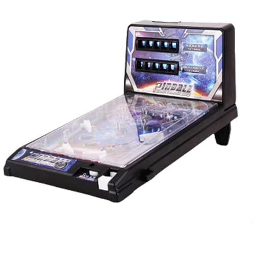 Pinball Machine Kit for Christmas, Tabletop Arcade Electronic Game, Desktop Mini Pinball Shooting Toy, Classic Retro Electronic Pinball Gifts for Boys Girls