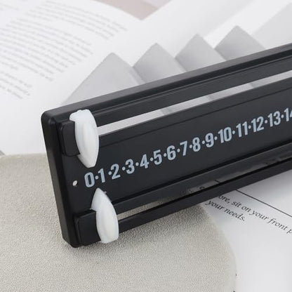 Black Snooker Scoreboard Plastic Game Scoreboard 255 x 59 mm Billiards Scoreboard Wall Mounted for Kids Snooker Tables Score