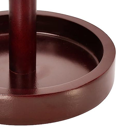 Wood Cone Talc Bowl Cone Chalk Holder for Pool/Billiards Table - color: Burgundy