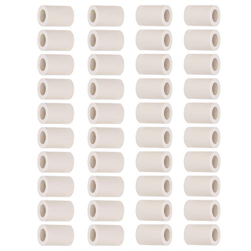 Pool Cue Ferrules, 40 PCS 13mm Fiber Replacement Ferrules Billiard Stick with Screw On Installation for House Bar 8 9 Ball Pool - size: 13MM 0.8"