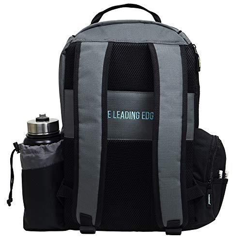 MVP Disc Sports Shuttle Disc Golf Backpack Bag (Choose Your Style and Color) - color: Gray/Teal, style: Without Velcro Side Panel