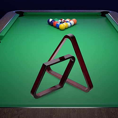 2Pcs Durable Billiard Ball Rack Set, Eight Ball Triangle Rack, Diamond,Ball Holder for Standard 2-1/4" Balls Accessories Supplies - color: Red