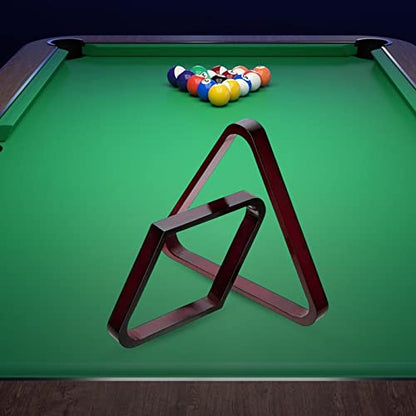 2Pcs Durable Billiard Ball Rack Set, Eight Ball Triangle Rack, Diamond,Ball Holder for Standard 2-1/4" Balls Accessories Supplies - color: Red