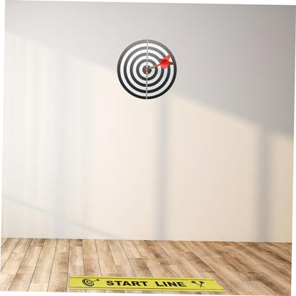 Happyyami Dart Throwing Line Floor Marker Dart Game Accessories Floor Sticker for Players