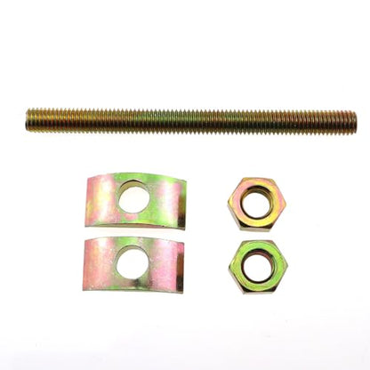 6 Sets Solid Half Moon Three in One Connector Large Countertop Combination Furniture Bolt Nut Hardware Table Bed Frame Stair Linkage (8x100mm Bolt, 26x14 Washer, M8 nut, Thread Pitch 1.25) - size: 8X100mm