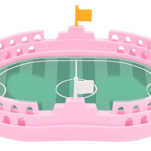 Success Soccer Game Board, Parent Child Interactive Foosball Tabletop, Mini Football Game for Kids Ages 3+ Years Old, Portable Travel Toy for Family Bonding - color: Pink