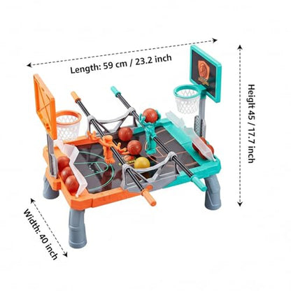 Tabletop Basketball Shooting Game Duel Score Fun for 2 Players Interactive Family Game Night with Mini Hoops 10 Balls