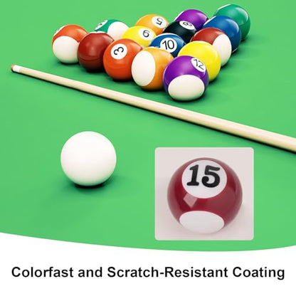 0.98 Inch Mini Billiard Balls Set, 16PCS Kids Pool Balls for Children's Table, Indoor/Outdoor Fun Game Toy Accessories for Children Over 36 Months