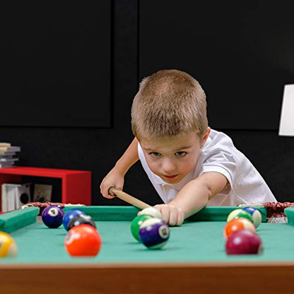 Mini Pool Balls | 1.5" Balls Fit Tabletop & Freestanding Miniature Billiards Tables | Real Resin Balls Perform Like Full Size Balls