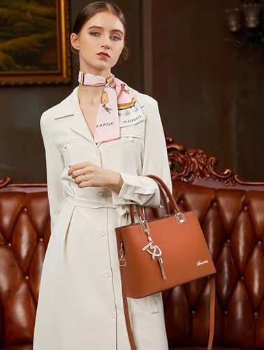 Womens Purses and Handbags Shoulder Bags Ladies Designer Top Handle Satchel Tote Bag - color: Liz Brown