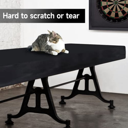 GSE Games & Sports Expert 14' Black Heavy-Duty Leatherette Shuffleboard Table Cover for Shuffleboard Table Accessories - color: Black-14ft
