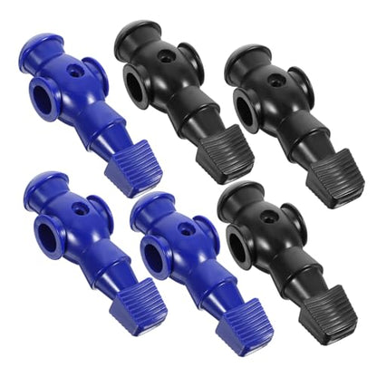 6pcs Foosball Players Replacement for Tabletop Football Machine Resin Football Figures with Smooth Surface Compatible with Standard Rods Team Accessories