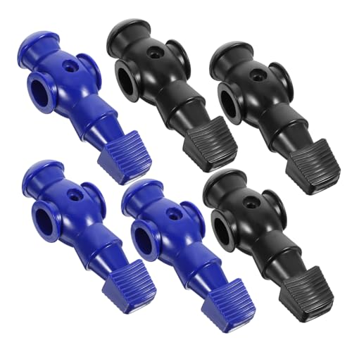 6pcs Foosball Players Replacement for Tabletop Football Machine Resin Football Figures with Smooth Surface Compatible with Standard Rods Team Accessories