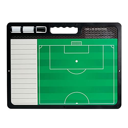 Murray Sporting Goods Premium Coaches Clipboard | Double-Sided Dry Erase Marker Board for Basketball, Baseball, Soccer, Football, Hockey (Marker Included) - style: Soccer