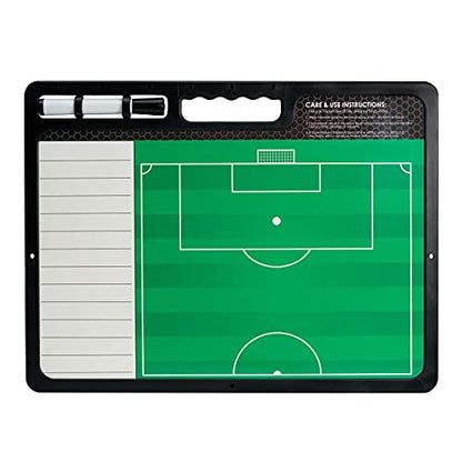 Murray Sporting Goods Premium Coaches Clipboard | Double-Sided Dry Erase Marker Board for Basketball, Baseball, Soccer, Football, Hockey (Marker Included) - style: Soccer