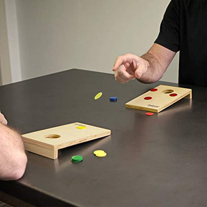 GoSports Coinshot Mini Tabletop Cornhole Game Set