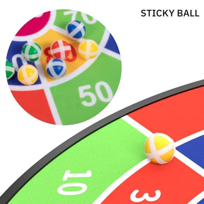 TEMI 29" Large Dart Board for Kids, Boys Toys Dartboards with 20 Balls, Indoor and Outdoor Sport Fun Party Play Game Toys, Birthday Gifts for Boys Girls 3 4 5 6 7 8 9 10 11 12 Years Old