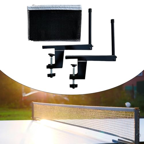 kowaku Pingpong Net with Clamps Parts Professional Accessories Table Tennis Net Clamp Post Set for Practicing Playground Home Indoor