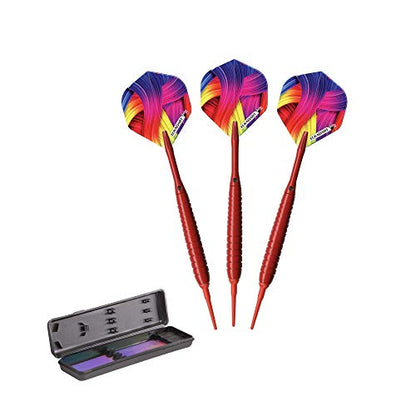 Elkadart Neon Soft Tip Darts, 18-Gram - color: Neon/Red
