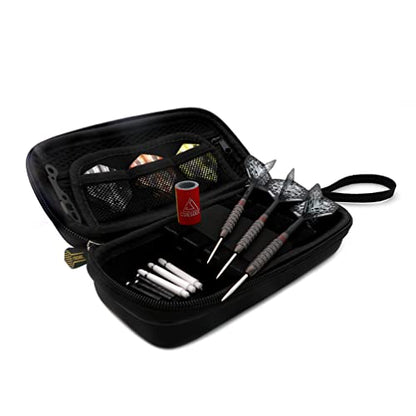 CUESOUL Big Beast 90% 26g/27g Steel Tip Tungsten Dart Set with Dart Case - color: Gun Grey-27g