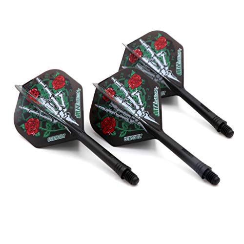 CUESOUL Jazz-Metal ROST Integrated Dart Shaft and Flights Standard Shape,Set of 3 pcs - color: CS-JMAK51XSMG