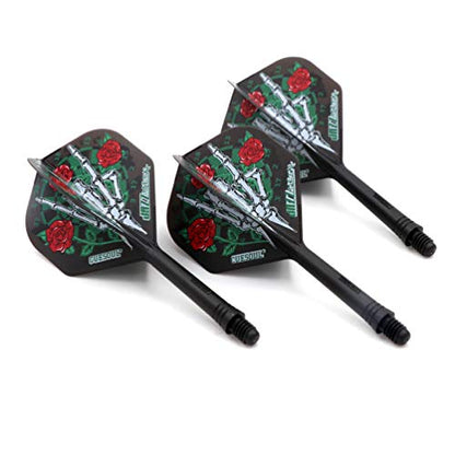 CUESOUL Jazz-Metal ROST Integrated Dart Shaft and Flights Standard Shape,Set of 3 pcs - color: CS-JMAK51XSMG