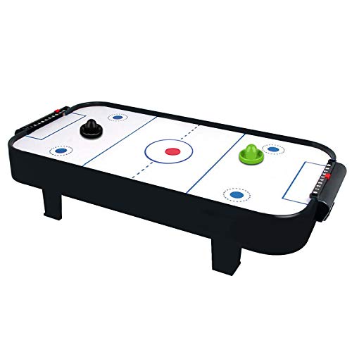 ONE250 Air Hockey Pushers and Red Air Hockey Pucks, Goal Handles Paddles Replacement Accessories for Game Tables (4 Striker, 4 Puck Pack) - color: Black & Green