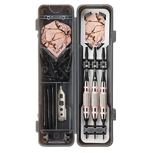 Fat Cat Realtree APC Pink Camo Soft Tip Darts with Storage/Travel Case, 16 Grams