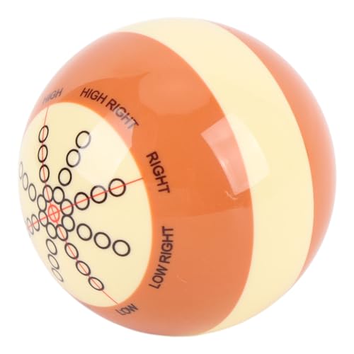 Training Billiards Cue Ball Resin Standard Pool Practice Cue Ball for US Billiards Eight Balls 57.2mm Diameter