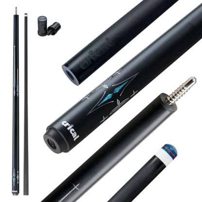 CRICAL Carbon Fiber Pool Cue Stick 58" Billiard Cue Sticks Professional Low Deflection Pool Sticks with 3/8 * 8 Pin Joint and 12.5mm Tip - color: 003-CL03