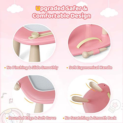 Kikidex Magnetic Drawing Board, Toddler Girl Toys for 1-3 Year Old, Doodle Board Pad Learning and Educational Toys for 1 2 3 Year Old Baby Kids Birthday Gift (Soft Pink) - color: Soft Pink