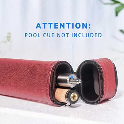 GSE Games & Sports Expert Billiard Cue Cases, 1x1 Deluxe Hard Billiard Pool Cue Stick Carrying Case, Pool Billiards Accessories (Several Colors Available) - color: Burgundy