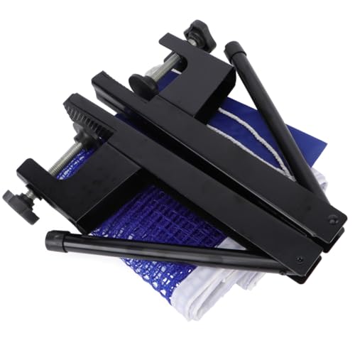 TOYANDONA Portable Table Tennis Net Post Durable Lightweight Rack for Easy Setup for Home Dark Blue