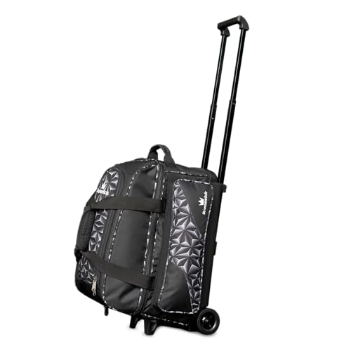 Brunswick Zone Double Roller Bowling Bag - color: Black Prism