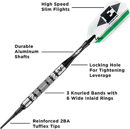 Viper Element 90% Tungsten Soft Tip Darts - size: 18 Grams