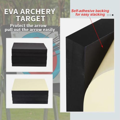 SPG Archery Target for Backyard Adult - EVA Foam Big Archery Target for Bows up to 50 Lbs, Durable Bow and Arrow Target for Backyard Shooting Practice with Arrow Puller