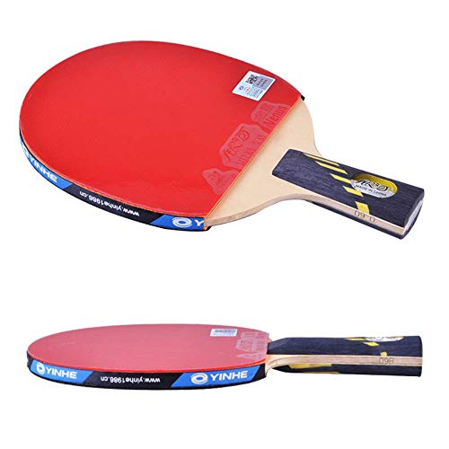 Professional Table Tennis Bat 9/10 Stars Advanced Ping Pong Bat 2 Layers of Carbon Fiber 5 Layers of Wood / 10 Stars/Long Handle (9 Stars Long Handle) - color: 9 Stars, size: Long handle